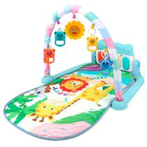 Tapete Ginásio Infantil Para Bebês Macio Com Piano Móbile E Brinquedos