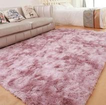 Tapete gold shaggy cor 04 rosa 1,50x2,00m - edantex