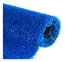 Tapete Grama Sintética Azul Decoração Provençal Varanda