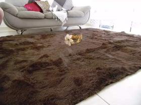 Tapete Grande Felpudo Para Sala e Quarto Luxuoso 2,00 m x 2,40 m