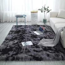 Tapete Grande Fofinho Peludo Carpete Sala Quarto 1.00x1.40 Cinza Mesclado