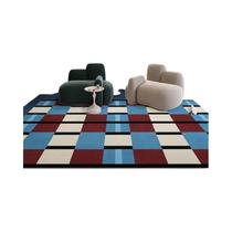 Tapete Grande Listrado Azul VIKAMA Tapete De Luxo Leve Para Sofá E Mesa De Café Tapete Retro Para