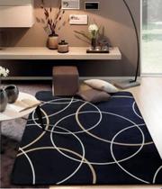 Tapete grande para sala tipo indiano 2,00 x 1,40 m flannel aveludado