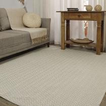 Tapete Grande Sala 3 Metros Sisal 200x300 Antiderrapante Rústico Bege Algodão para Presente