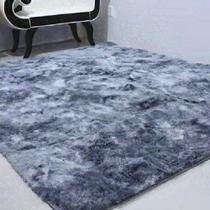 Tapete grande sala e quarto 2,0 x 1,4 m peludo pelo alto cinza mesclado Tapete grande sala e quarto 2,0 x 1,4 m peludo pelo alto cinza mesclado