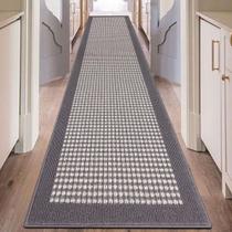 Tapete Hallway Runner Ileading Heavy-Duty 0,6 x 3 m, cinza antiderrapante