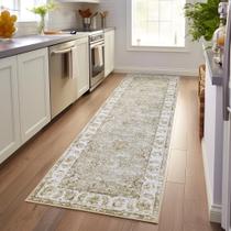 Tapete Hallway Runner Jinchan Vintage Floral 80x240cm Taupe