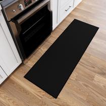 Tapete Hallway Runner Ottomanson 50x150cm antiderrapante preto