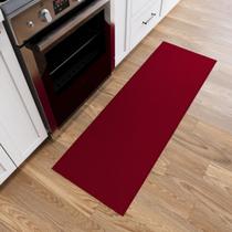 Tapete Hallway Runner Ottomanson 70 cm x 180 cm, antiderrapante, vermelho