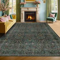 Tapete Hazo Haus Vintage Floral 274x366 cm Verde Escuro