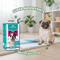 Tapete Higiênico 55x60cm Super Absorvente com Gel Antivazamento Confort Pads Controle de Odor, Ideal Filhotes e Cães Pequenos