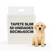 Tapete Higiênico 80 X 60 CM Slim Primeira Linha Fardo com 50 unidades