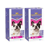 Tapete Higiênico 80x60cm Confort Pads C/ 30 Unidades Kit 2 unidades