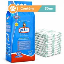 Tapete Higiênico Blue Premium Cães 80x60cm 30 Unidades