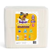 Tapete Higiênico Cachorro Cães Pet Super Tapetão 80x60 - 50 Un.