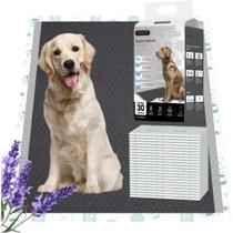 Tapete Higiênico Cães Carvão Bambu Ativado Aroma Lavanda 30 Un. Absorvente Anti Odor 60x60cm, 80x60cm ou 90x60cm Tapete Higiênico Cães Carvão Bambu Ativado Aroma Lavanda 30 Un. Absorvente Anti Odor 60x60cm, 80x60cm ou 90x60cm