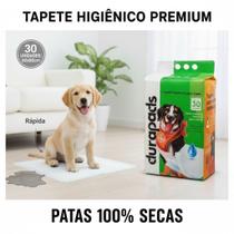 Tapete Higiênico Cães Patas Secas Não Vaza Gel Super Absorvente 30 Unidades 60x60cm