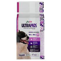 Tapete Higiênico Cães Ultra Pads Lavanda 80x60cm Petlike 30 Unidades Absorção Antiodor