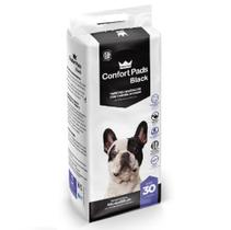 Tapete Higiênico Confort Pads Black 80 x 60cm 30 Unidades