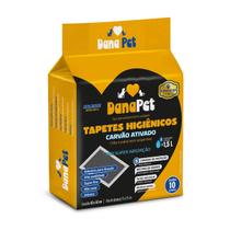 Tapete Higiênico Dana Pet Premium Carvão Ativado 60x60cm com 10 unidades - SM COMERCIO