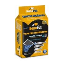Tapete Higiênico Dana Pet Premium Carvão Ativado 80x60cm com 10 unidades Tapete Higiênico Dana Pet Premium Carvão Ativado 80x60cm com 10 unidades