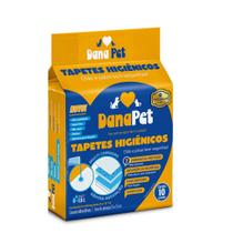 Tapete Higiênico DANAPET 80x60 (10 UNIDADES) C/ Fitas Adesivas Para Fixação - PREMIUM