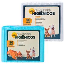 Tapete Higiênico Fralda Cães Pet Absorção 50 Unidades 80X60