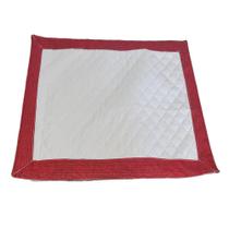 Tapete Higiênico Impermeavel Médio Branco Vermelho - Comfortpet