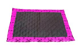 Tapete Higiênico Impermeavel Pequeno Simples Preto Pink - Comfortpet