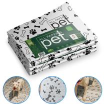 Tapete Higiênico Jornal Pet Atóxico e Biodegradável Pacote 1 Kg Com 60 Unidades
