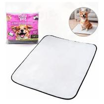 Tapete Higiênico Lavável Carvão Ativado 60x80 Dalla Pet Premium Tripla Camada Eliminador de Odor Tapete Higiênico Lavável Carvão Ativado 60x80 Dalla Pet Premium Tripla Camada Eliminador de Odor