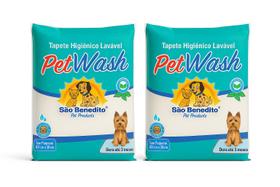 Tapete Higiênico Lavável p/ Pet 60x50cm Kit 2 Cães e Gatos