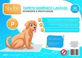 Tapete higiênico lavável P, tamanho 50 x 60 cm, 10 unidades, reutilizável, durável, impermeável, ecológicos