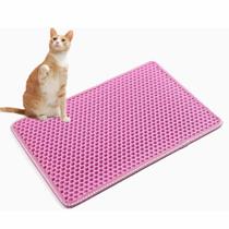 Tapete Higienico P/Caixa de Areia Anti sujeira Gato Cat 40x50 Rosa