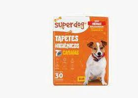 Tapete Higiênico Para Cachorro Super Dog Slim 80x60cm com 30 Unidades