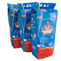 Tapete Higiênico para cães Blue Expet 30un kit com 3 pacotes