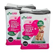 Tapete Higiênico para Cães Carvão Ativado 80x60 kit 60un