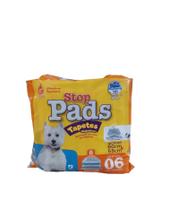 Tapete higiênico para cães e gatos stop pads - 6 un