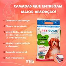 Tapete Higiênico para Cães Petduka 60X60CM - 30UND Ultra Fino com 6 camadas o mais vendido do Brasil! Com fita adesiva!