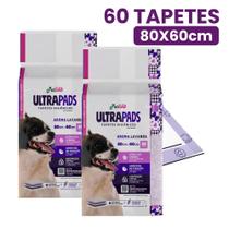 Tapete Higiênico para Cães Ultra Pads 80x60 60 Unidades Lavanda Petlike Original