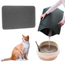 Tapete Higiênico para Gato Coletor de Areia 30x45cm Preto