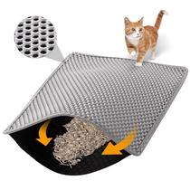Tapete higiênico para gatos ondware 117 x 66 cm impermeável cinza Tapete higiênico para gatos ondware 117 x 66 cm impermeável cinza