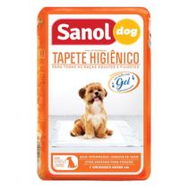 Tapete Higiênico Pet Cães Gel Superabsorvente 7un 60x80cm Sanol Dog