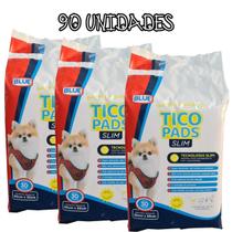 Tapete Higienico Pet Tico Slim 30un em atacado 3 pacotes