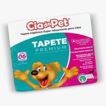 Tapete Higiênico Premium Cia Do Pet 06 Unidades P/ Pet 60x55