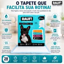 Tapete higienico rauf 60x70 cachorros xixi absorvente c/28