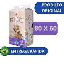 Tapete Higiênico Rug Super Premium com 30 Unidades 80 x 60cm