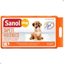 Tapete Higiênico Sanol Dog Grande Gel Absorvente 30 Unidades