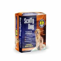 Tapete higiênico Scotty Dog com 7 unidades tamanho 60cm X 80cm