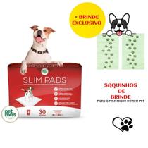 Tapete Higiênico Slim Pads 60x55cm 30 Unidades Petmais+BRINDE!